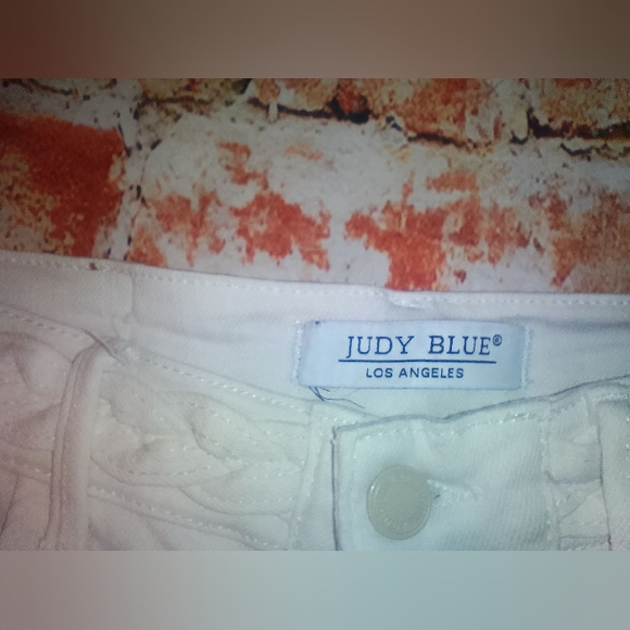 Judy Blue Women's Size 9 Wide Leg White Pants - Picture 6 of 10